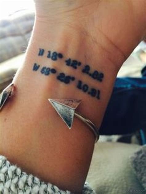 18 Good Coordinate Tattoos On Wrist Tattoo Designs