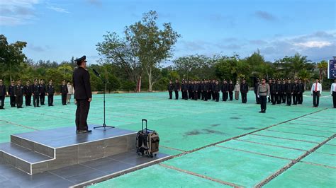 Wakapolres Bangka Barat Bangka Pimpin Upacara Bendera Hari Kemerdekaan