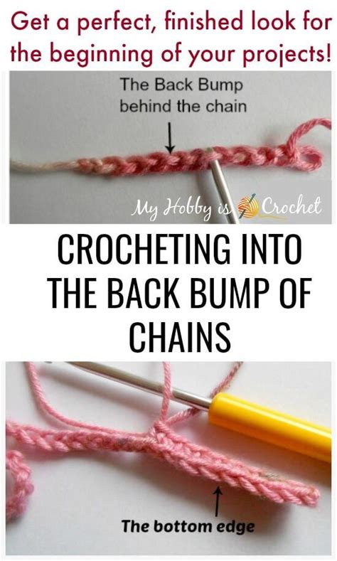 How To Crochet Into The Back Bumps Of Chains Crochet Tutorial