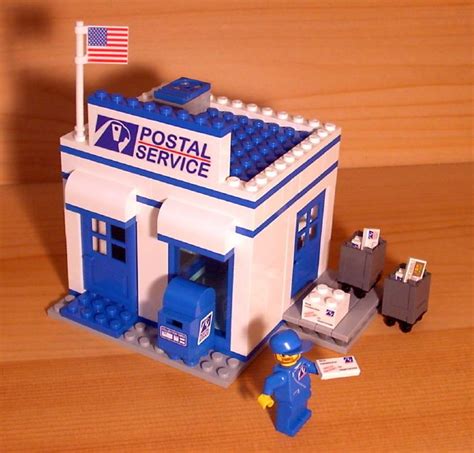 Dadventuredan S Custom Post Office For Lego Town City Postal Service Mail Set Lego Lego