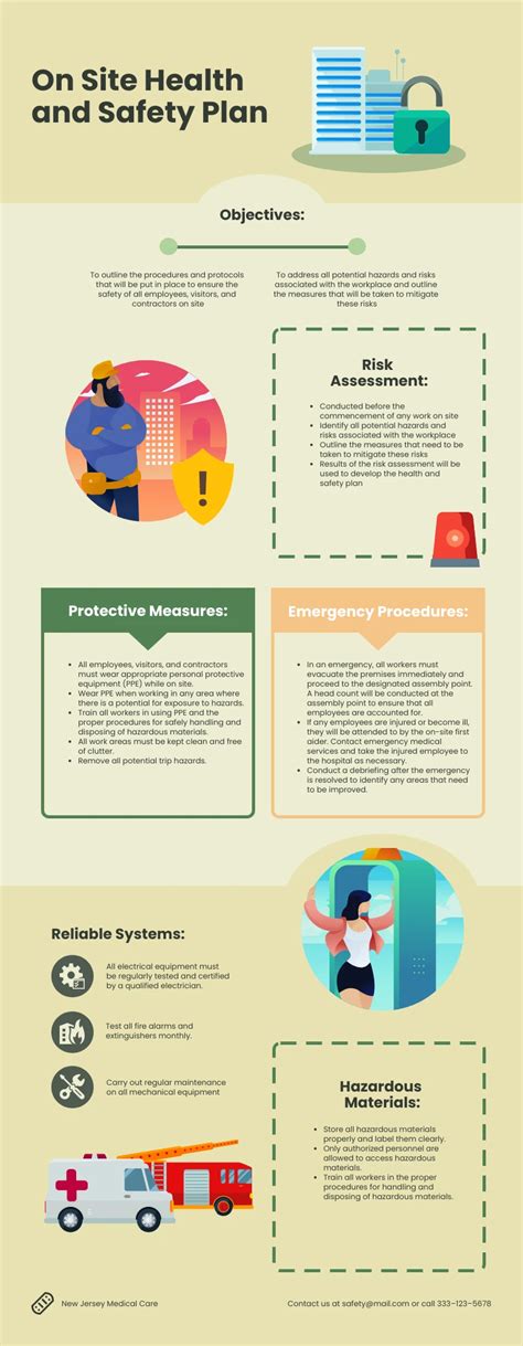 Health And Safety Plan Template Venngage