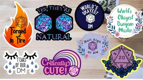 Dnd Stickers Etsy