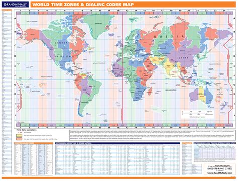 Rand McNally ProSeries: World Time Zone Wall Map