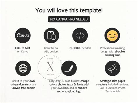 Tattoo Website Template Canva, Gothic Website, Witch Website