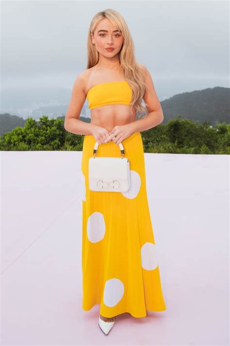 Sabrina Carpenter Pops In Pumps At Carolina Herreras Resort 2024 Show