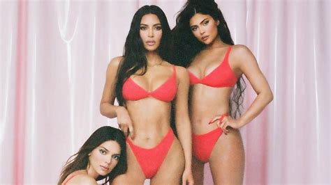 Kim Kardashian Kylie And Kendall Jenner Model Sexiest Skims