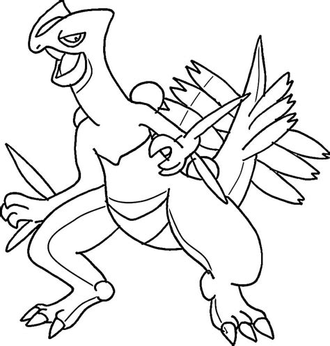 Mega Sceptile Pokemon Coloring Page Free Printable Coloring Pages For