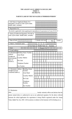 Fillable Online Tax Assam Gov The Assam Value Added Tax Rules