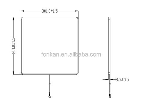 Fonkan Uhf Rfid Near Field Panel Antenna For Retail Shop Library