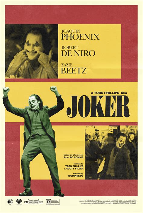 My retro movie poster Saga continues. I couldn't let this one slide. Joker (2019) : r/Design