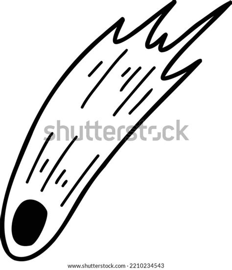 Hand Drawn Meteor Illustration Isolated On Stock Vector Royalty Free 2210234543 Shutterstock