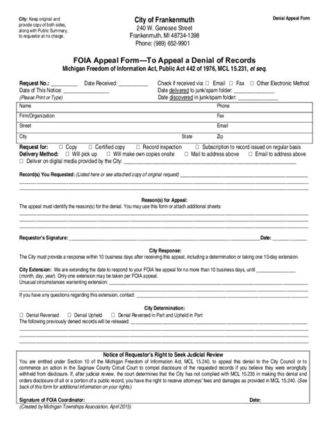 Fillable Online Title Vi Complaint Form City Of Frankenmuth W