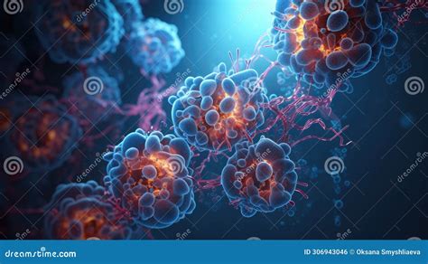 Cancer Cell Metastasis Disease Anatomy Concept As Growing Malignant Tumor On Organ Inside Human