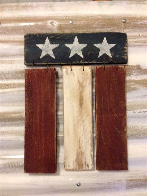 Rustic American Flag on pallet wood by RusticreationsLR on Etsy Pallet ...