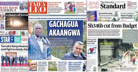 Kenyan Newspapers Review Grieving Rongai Mum Seeks Justice As Police