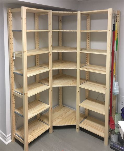 Ikea Shelving Unit Garage Storage Shelves Ikea Ivar Shelves Corner Shelves Ikea Shelf Hack