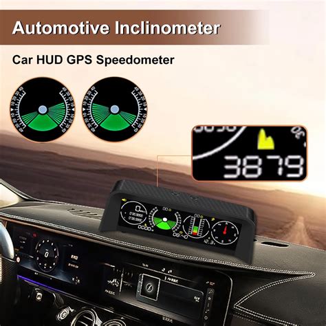 Inclin Metro HUD Para Coche Pantalla Head Up GPS Veloc Metro MPH Br