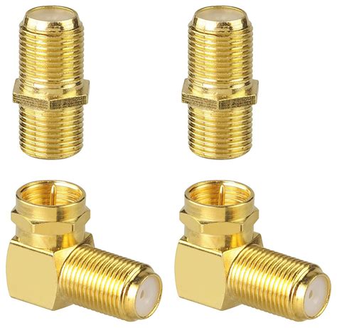 Buy Coaxial Cable Female Connector Bundle With 90 Degree Male To Female