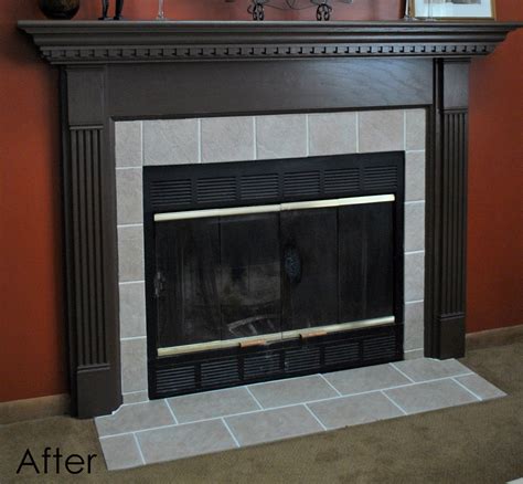 Painting Ceramic Tile Around Fireplace Mriya Net