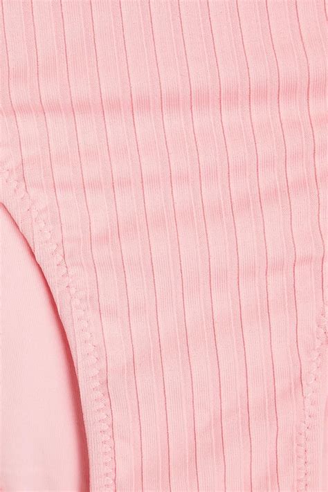 MELISSA ODABASH Cancun Ribbed Low Rise Bikini Briefs THE OUTNET