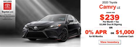 2020 Toyota Camry Lease Special | Toyota of Redlands