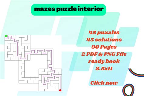 Corridor Maze Activity Kids Kdp Template Graphic By Prottayon