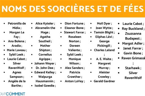 150 NOMS de SORCIÈRES avec SIGNIFICATION et ORIGINE