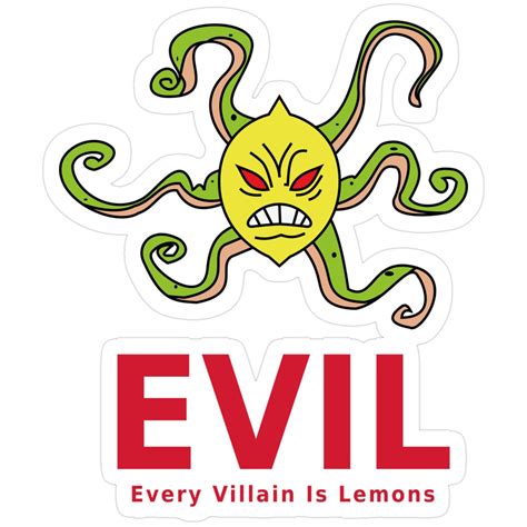 Spongebob Squarepants - Every Villain Is Lemon Sticker