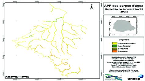 Mapa Das Reas De Preserva O Permanente Dos Corpos D Gua Do Munic Pio