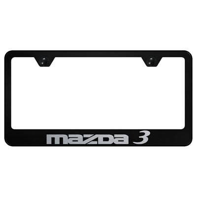 Mazda Black Stainless Steel License Plate Frame Lf Mz Eb Ebay