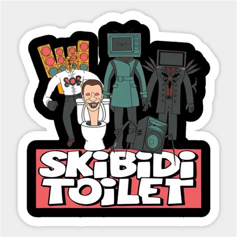 Skibidi Skibidi Toilet Sticker Nel