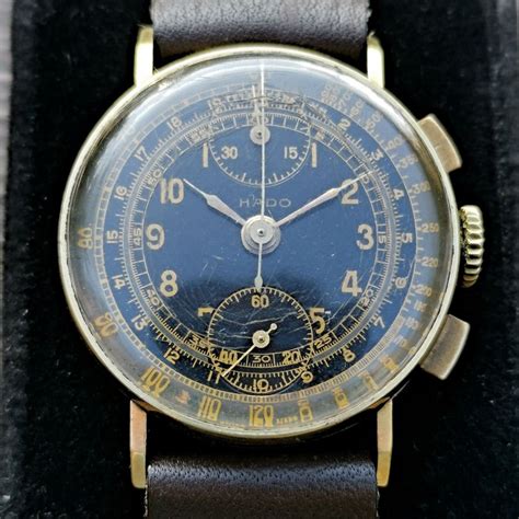 Hado 14kt Chronograph Cal Venus 170 Black Grey Two Catawiki