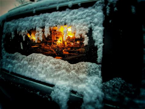 It snowed. Cozy cabin photo of my 2008 Dodge Grand Caravan camper ...