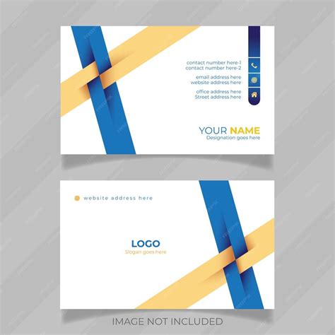 Premium Vector | Luxury and stylish personal information card design idea with ready to print ...