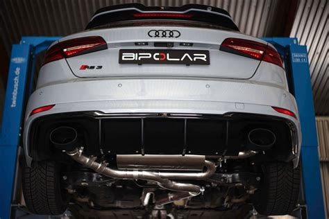 Audi Rs3 8v Opf Dnwa Sportback Klappenauspuff Grail Bipolar Exhaust An Serie Ohne Endrohre