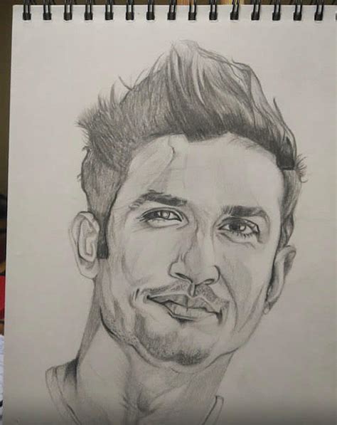 Sushant Singh Rajput Drawing By Mona Paymaster