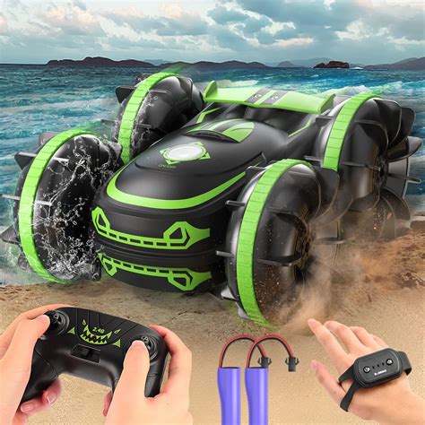 Buy Arulis Amphibious Remote Control Car 2 4Ghz 4WD Double Sided 360