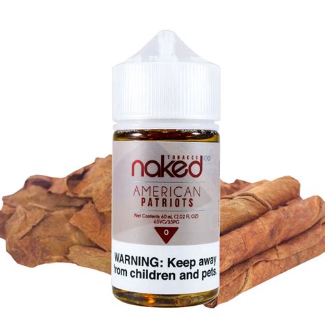 Naked 100 Tobacco American Patriot 60ml Eleaf Official Store