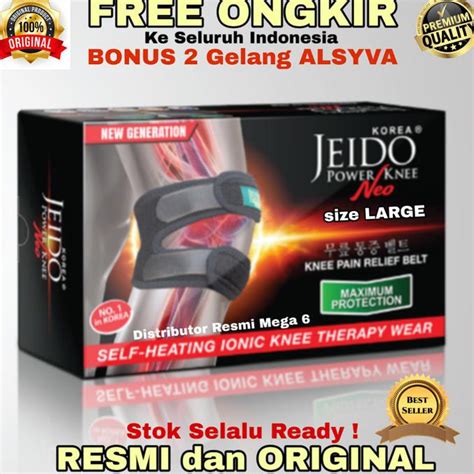 Jual PROMO JEIDO POWER KNEE NEO Dengan Ion Negatif Dan Pemanas LARGE