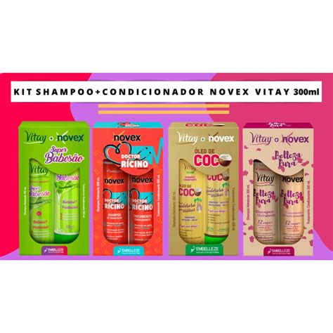 Novex Vitay Kit Shampoo Condicionador Ml Shopee Brasil