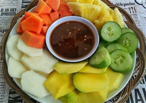 Resep Rujak Buah Simple Oleh Fitri Maharani Cookpad