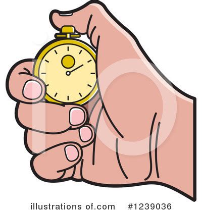 Stopwatch Clipart #1239032 - Illustration by Lal Perera