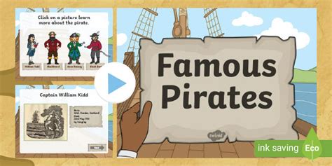 Famous Pirate Powerpoint Teacher Made