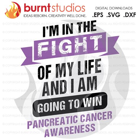 Pancreatic Cancer Awareness, Fight of My Life, Ribbon, Purple, Warrior, Survivor, Advocate ...