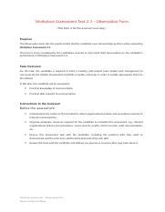 Bsbpmg Task Observation Form V Docx Workplace Assessment