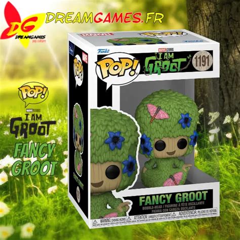 Funko Pop Fancy Groot I Am Groot 1191 Groot Marie Hair