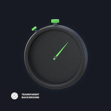 Premium Psd D Illustration Stopwatch Object