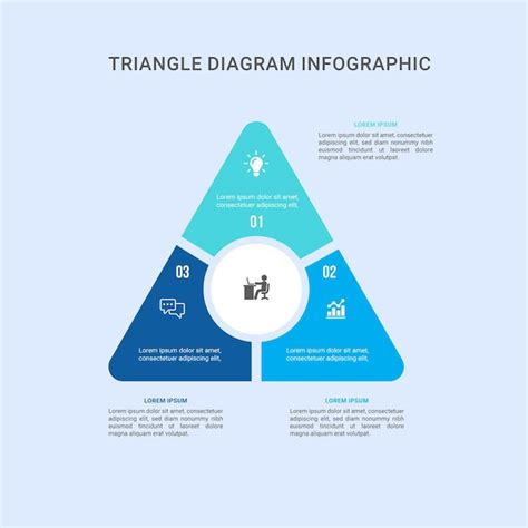 Premium Vector | Triangle Diagram Infographic