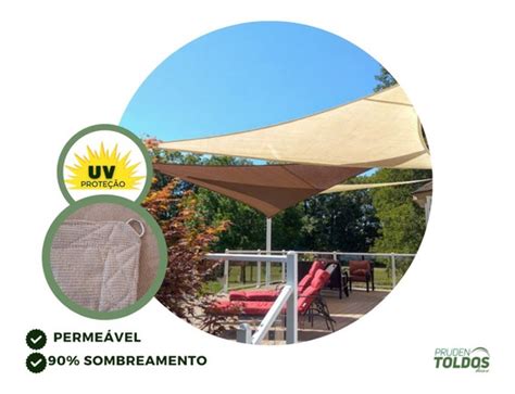 Tela Toldo Sombreamento Cor Areia Shade Retangular MercadoLivre