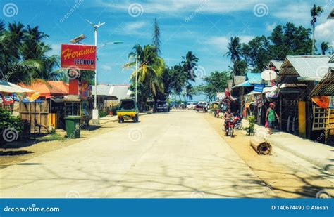 Street Scene at Dumangas, Iloilo, Philippines Editorial Image - Image ...